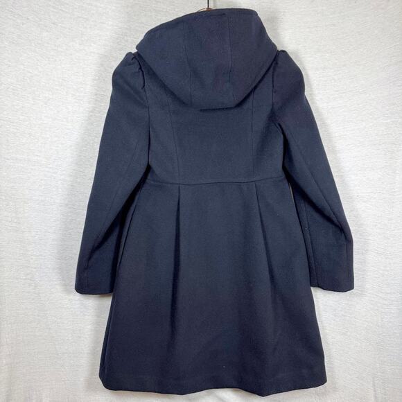 Tailored by Rothschild Winter Pea Coat Hooded Navy Girls sz 12 - Picture 7 of 10